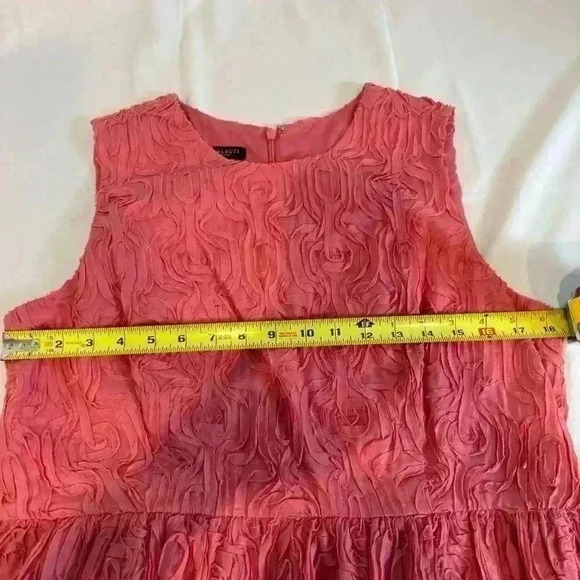 Talbots Sheath Flower Embroidered Peach Dress Size 16P - Picture 13 of 15